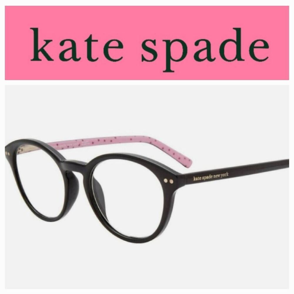 Kate Spade Kinslee Round 48MM Reading Glasses- Black